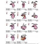 Package 11 Courage The Cowardly Dog Embroidery Designs